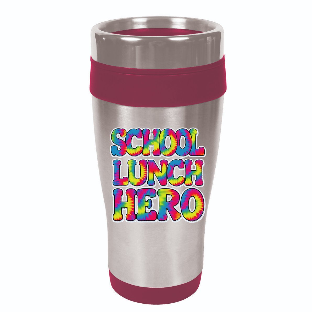Lunch Hero Squad Food Worker School Lunch Hero Tie Dye 7 Panel Mesh Trucker Snapback Hat