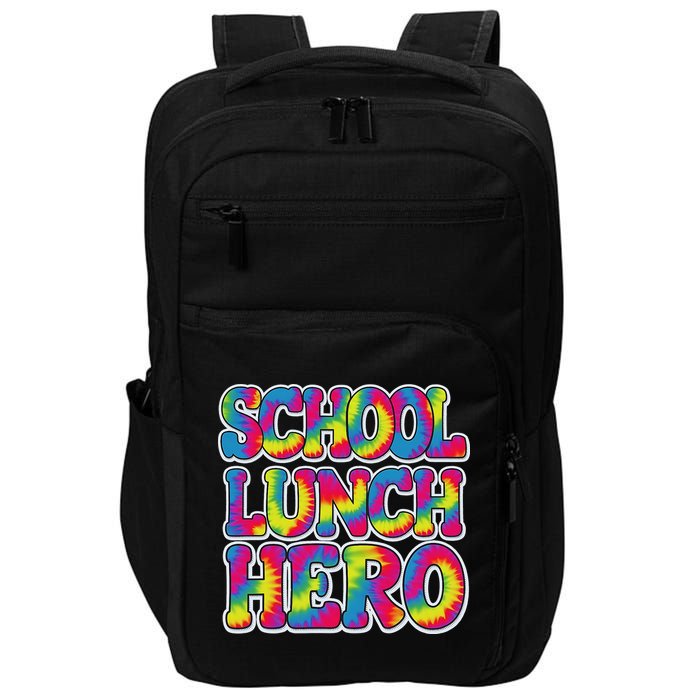 Lunch Hero Squad Food Worker School Lunch Hero Tie Dye Impact Tech Backpack