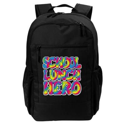 Lunch Hero Squad Food Worker School Lunch Hero Tie Dye Backpack