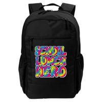 Lunch Hero Squad Food Worker School Lunch Hero Tie Dye Backpack