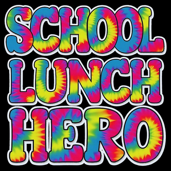 Lunch Hero Squad Food Worker School Lunch Hero Tie Dye 16 in Basic Backpack
