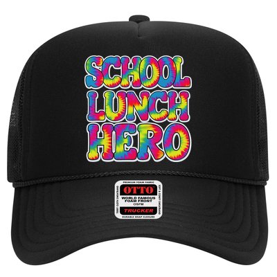 Lunch Hero Squad Food Worker School Lunch Hero Tie Dye Hat