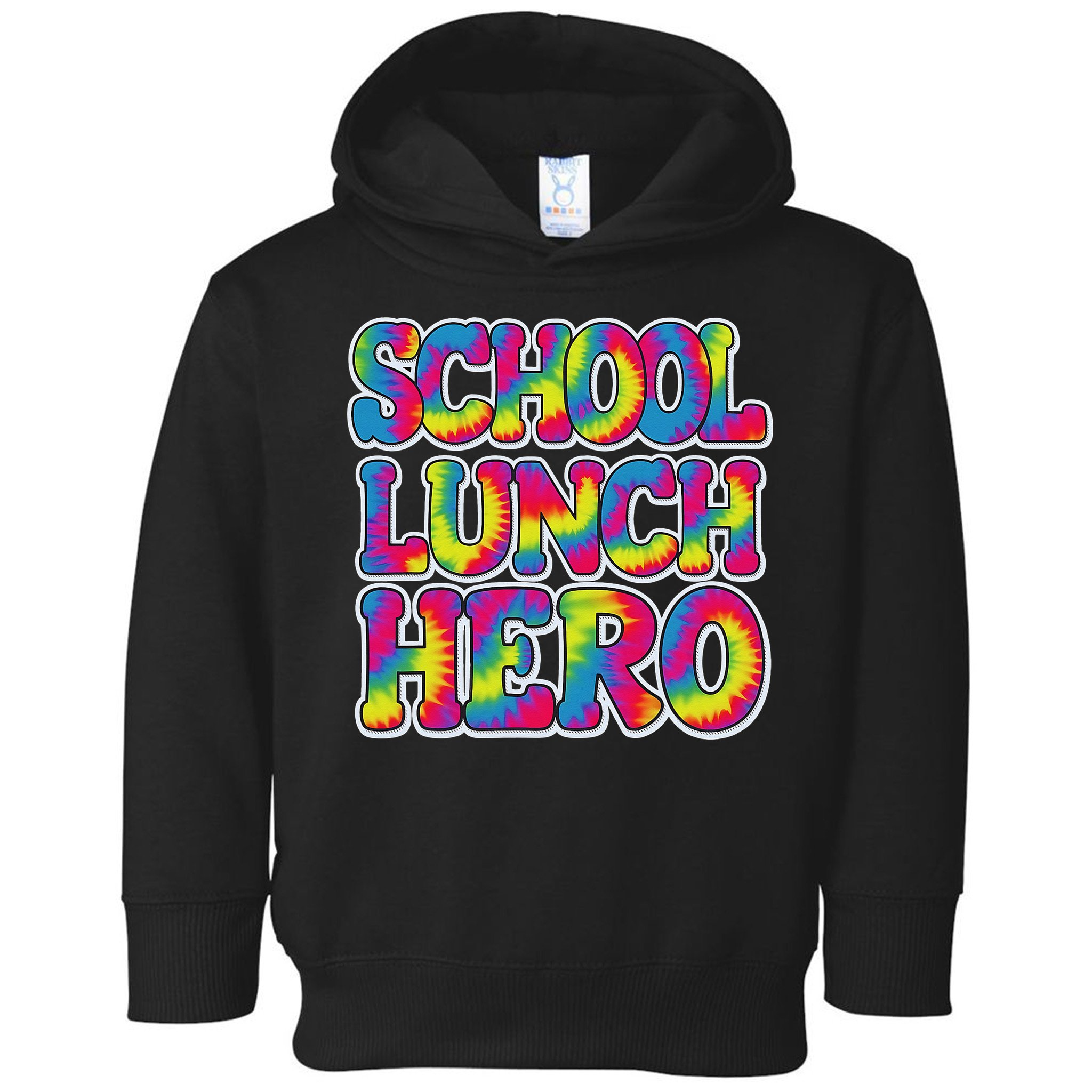 Lunch Hero Squad Food Worker School Lunch Hero Tie Dye Toddler Hoodie