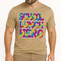 Lunch Hero Squad Food Worker School Lunch Hero Tie Dye Cooling Performance Crew T-Shirt