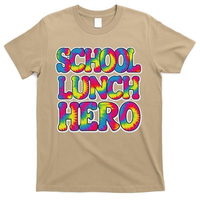 Lunch Hero Squad Food Worker School Lunch Hero Tie Dye T-Shirt