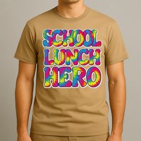 Lunch Hero Squad Food Worker School Lunch Hero Tie Dye T-Shirt