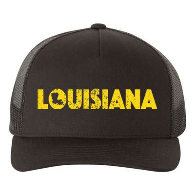 Louisiana Home State Love Lettering S500149 Yupoong Adult 5-Panel Trucker Hat