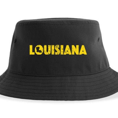 Louisiana Home State Love Lettering S500149 Sustainable Bucket Hat