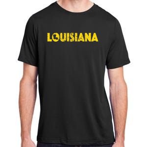 Louisiana Home State Love Lettering S500149 Adult ChromaSoft Performance T-Shirt