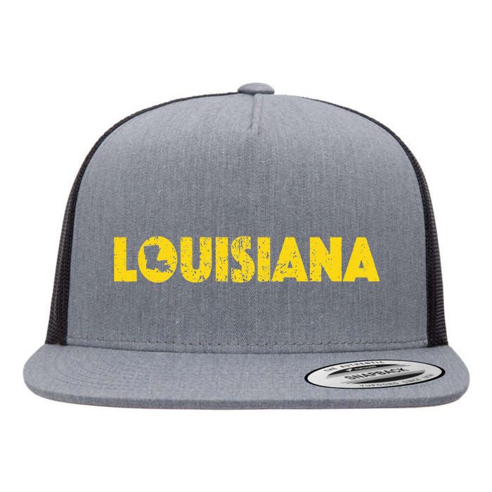 Louisiana Home State Love Lettering S500149 Flat Bill Trucker Hat