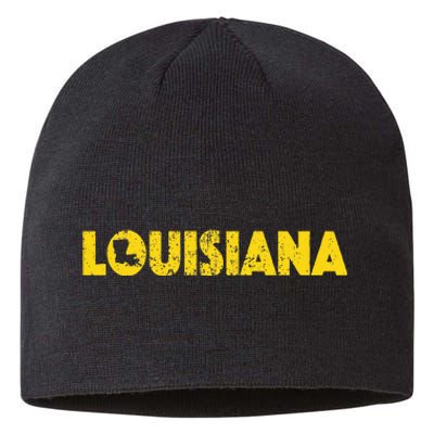 Louisiana Home State Love Lettering S500149 Sustainable Beanie