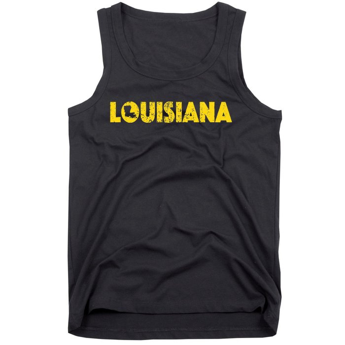 Louisiana Home State Love Lettering S500149 Tank Top