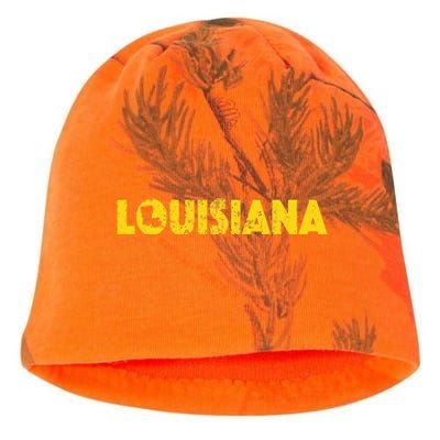 Louisiana Home State Love Lettering S500149 Kati - Camo Knit Beanie