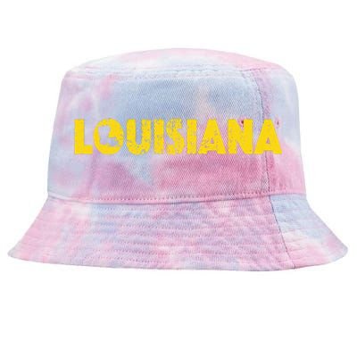 Louisiana Home State Love Lettering S500149 Tie-Dyed Bucket Hat