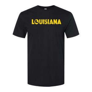 Louisiana Home State Love Lettering S500149 Softstyle CVC T-Shirt