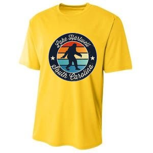 Lake Hartwell South Carolina Sasquatch Souvenir Performance Sprint T-Shirt