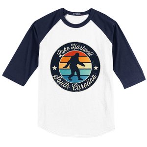 Lake Hartwell South Carolina Sasquatch Souvenir Baseball Sleeve Shirt