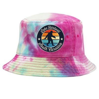 Lake Hartwell South Carolina Sasquatch Souvenir Tie-Dyed Bucket Hat