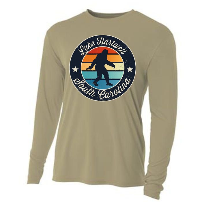 Lake Hartwell South Carolina Sasquatch Souvenir Cooling Performance Long Sleeve Crew