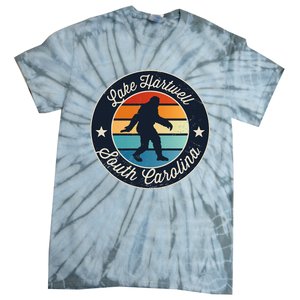 Lake Hartwell South Carolina Sasquatch Souvenir Tie-Dye T-Shirt