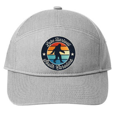 Lake Hartwell South Carolina Sasquatch Souvenir 7-Panel Snapback Hat