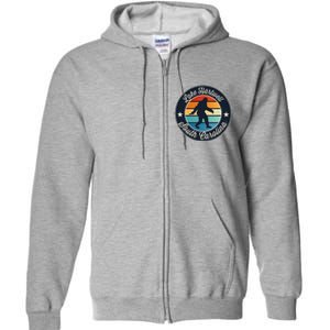 Lake Hartwell South Carolina Sasquatch Souvenir Full Zip Hoodie