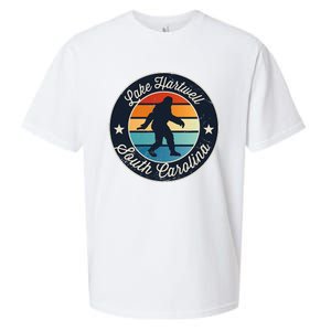 Lake Hartwell South Carolina Sasquatch Souvenir Sueded Cloud Jersey T-Shirt