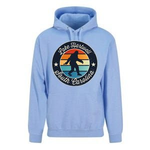 Lake Hartwell South Carolina Sasquatch Souvenir Unisex Surf Hoodie