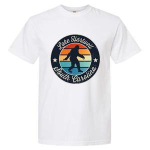 Lake Hartwell South Carolina Sasquatch Souvenir Garment-Dyed Heavyweight T-Shirt