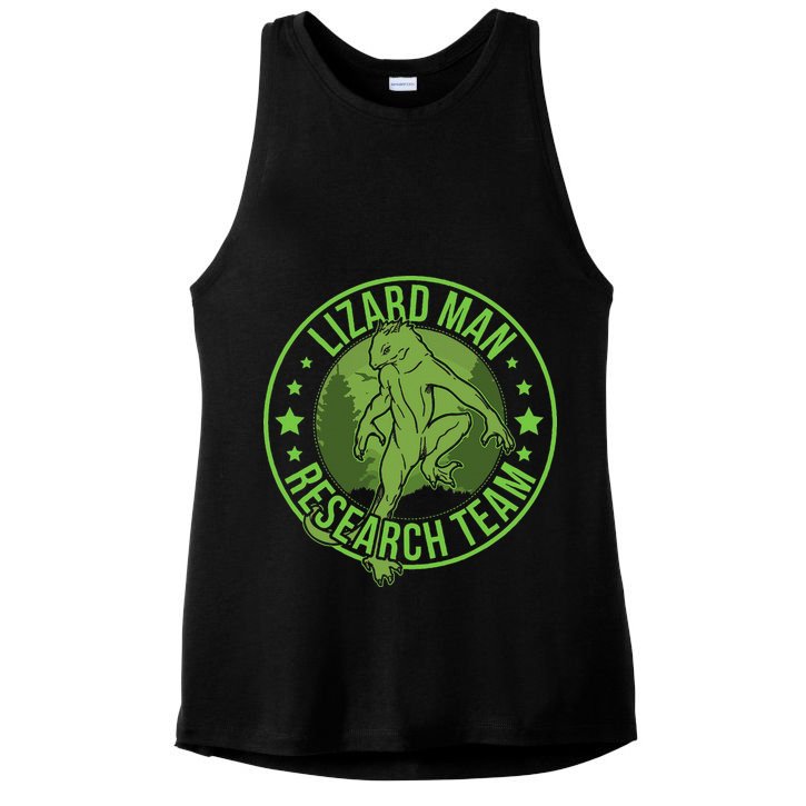 Lizardman Hide & Seek Research Team Champion Cryptid Ladies PosiCharge Tri-Blend Wicking Tank