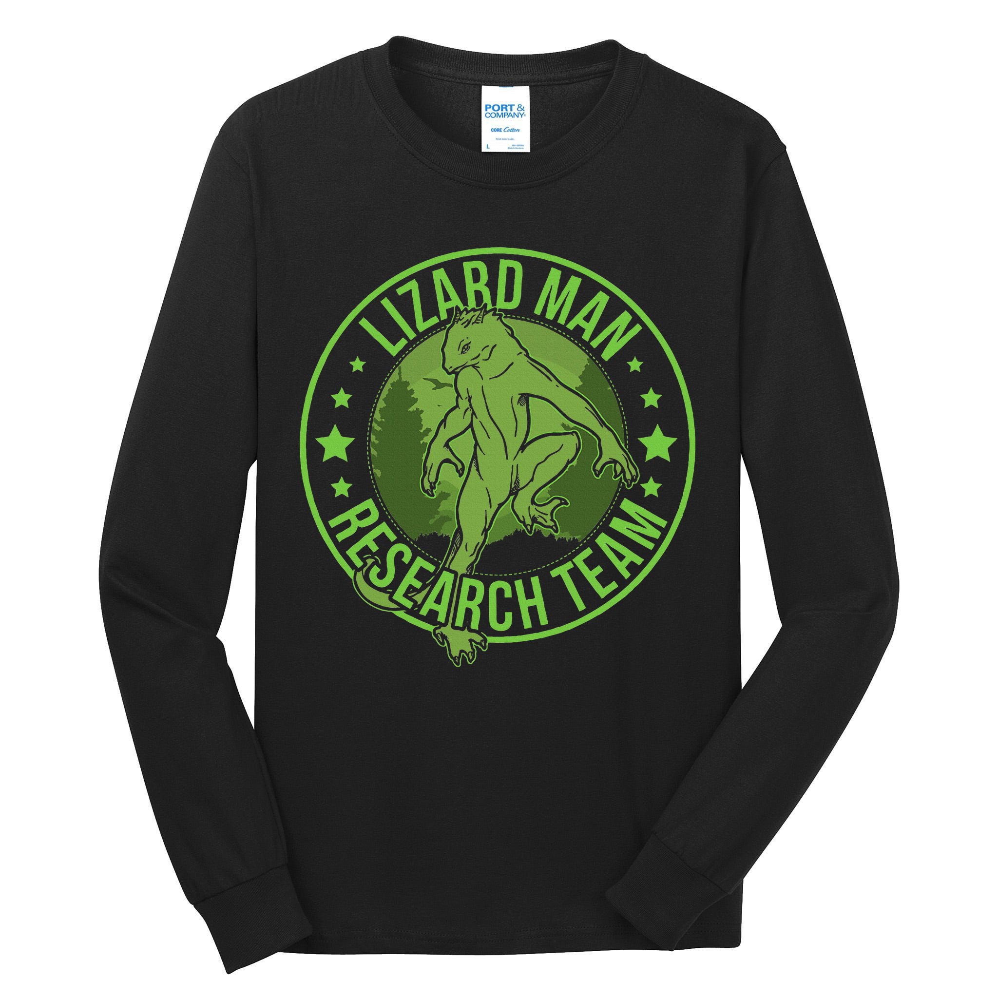 Lizardman Hide & Seek Research Team Champion Cryptid Tall Long Sleeve T-Shirt
