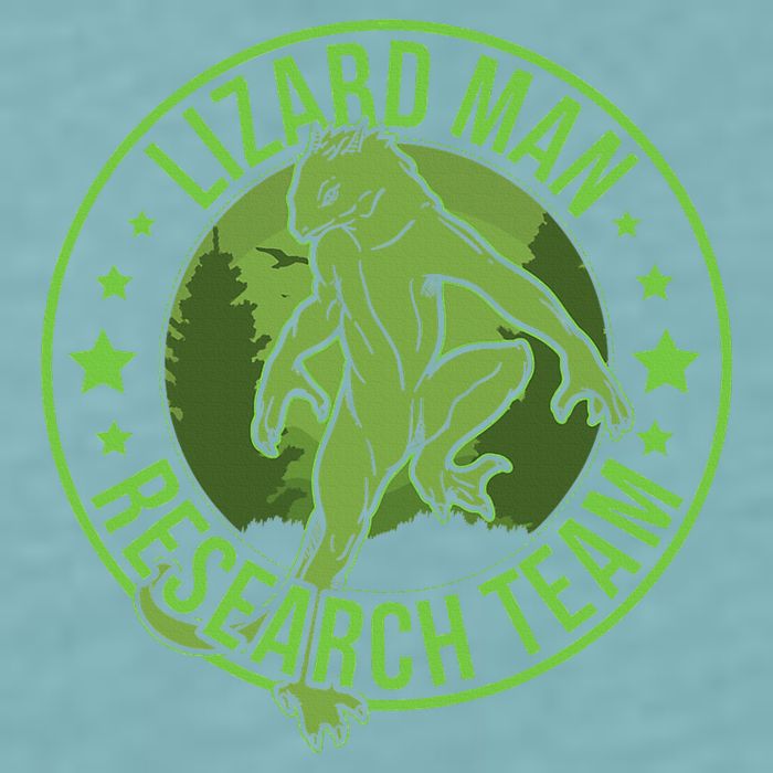 Lizardman Hide & Seek Research Team Champion Cryptid Sueded Cloud Jersey T-Shirt