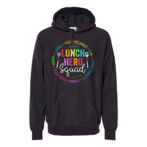 Lunch Hero Squad Funny Lunch Lady School Cafeteria Worker Premium Hoodie