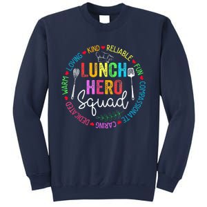 Lunch Hero Squad Funny Lunch Lady School Cafeteria Worker Sweatshirt