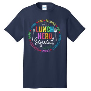 Lunch Hero Squad Funny Lunch Lady School Cafeteria Worker Tall T-Shirt