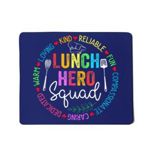 Lunch Hero Squad Funny Lunch Lady School Cafeteria Worker Mousepad