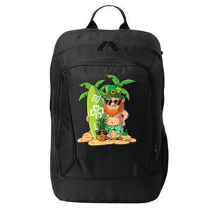 Leprechaun Hawaiian Surfing St Patricks Day Hawaii Gift City Backpack