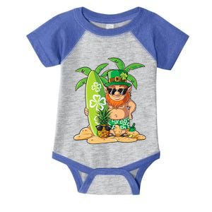 Leprechaun Hawaiian Surfing St Patricks Day Hawaii Gift Infant Baby Jersey Bodysuit