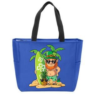 Leprechaun Hawaiian Surfing St Patricks Day Hawaii Gift Zip Tote Bag