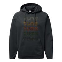 Love Heart Tums Grunge Vintage Style Black Tums Performance Fleece Hoodie