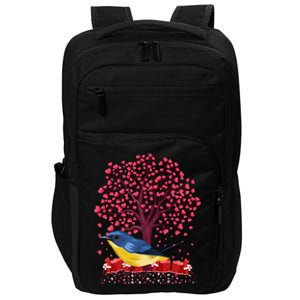 Love Heart Tree Eastern Bluebird Valentine's Day Gift Impact Tech Backpack