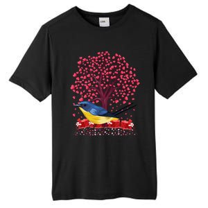 Love Heart Tree Eastern Bluebird Valentine's Day Gift Tall Fusion ChromaSoft Performance T-Shirt