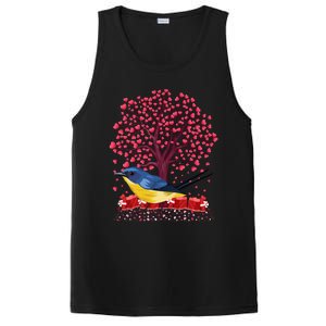 Love Heart Tree Eastern Bluebird Valentine's Day Gift PosiCharge Competitor Tank