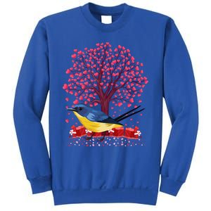 Love Heart Tree Eastern Bluebird Valentine's Day Gift Sweatshirt