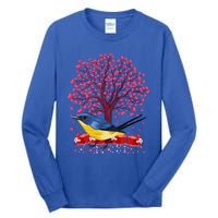 Love Heart Tree Eastern Bluebird Valentine's Day Gift Tall Long Sleeve T-Shirt