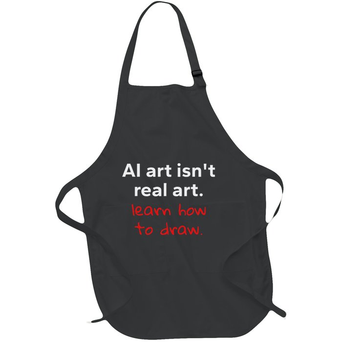 Learn How To Draw Art Teacher School Ai Artwork Is Bad Full-Length Apron With Pockets