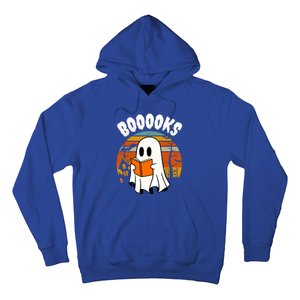 Lazy Halloween Teacher Library Booooks Ghost Reading Books Gift Hoodie