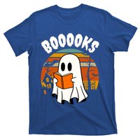 Lazy Halloween Teacher Library Booooks Ghost Reading Books Gift T-Shirt