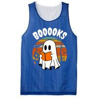 Lazy Halloween Teacher Library Booooks Ghost Reading Books Gift Mesh Reversible Basketball Jersey Tank