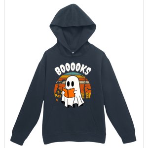 Lazy Halloween Teacher Library Booooks Ghost Reading Books Gift Urban Pullover Hoodie